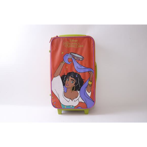 The Disney's Hunchback Of Notre Dame Esmeralda Orange Suitcase 20x11